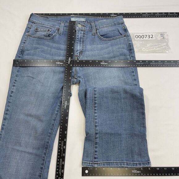 Levis Boot Cut Jeans Womens 10S Blue 515 Distressed American Western Denim Pants - Picture 9 of 11